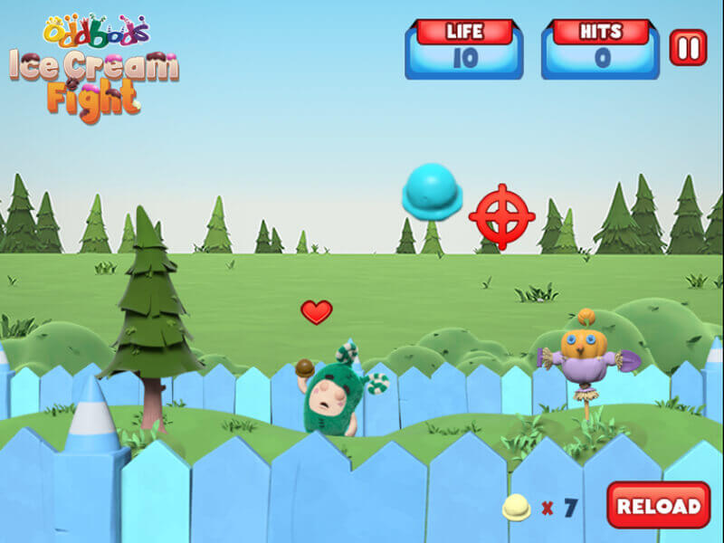 Oddbods Ice Cream Fight